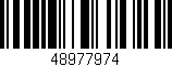 Código de barras (EAN, GTIN, SKU, ISBN): '48977974'
