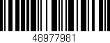Código de barras (EAN, GTIN, SKU, ISBN): '48977981'