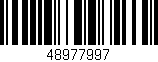 Código de barras (EAN, GTIN, SKU, ISBN): '48977997'