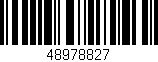 Código de barras (EAN, GTIN, SKU, ISBN): '48978827'
