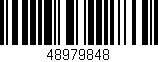 Código de barras (EAN, GTIN, SKU, ISBN): '48979848'