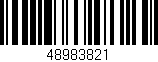 Código de barras (EAN, GTIN, SKU, ISBN): '48983821'