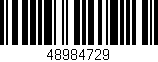Código de barras (EAN, GTIN, SKU, ISBN): '48984729'