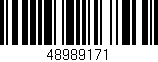 Código de barras (EAN, GTIN, SKU, ISBN): '48989171'
