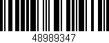 Código de barras (EAN, GTIN, SKU, ISBN): '48989347'