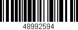 Código de barras (EAN, GTIN, SKU, ISBN): '48992594'