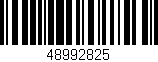 Código de barras (EAN, GTIN, SKU, ISBN): '48992825'