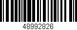 Código de barras (EAN, GTIN, SKU, ISBN): '48992826'