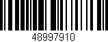 Código de barras (EAN, GTIN, SKU, ISBN): '48997910'