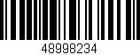 Código de barras (EAN, GTIN, SKU, ISBN): '48998234'