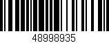 Código de barras (EAN, GTIN, SKU, ISBN): '48998935'