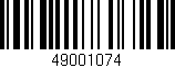 Código de barras (EAN, GTIN, SKU, ISBN): '49001074'