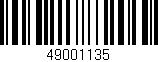 Código de barras (EAN, GTIN, SKU, ISBN): '49001135'
