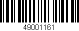 Código de barras (EAN, GTIN, SKU, ISBN): '49001161'