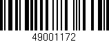 Código de barras (EAN, GTIN, SKU, ISBN): '49001172'