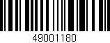 Código de barras (EAN, GTIN, SKU, ISBN): '49001180'