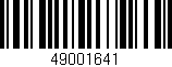 Código de barras (EAN, GTIN, SKU, ISBN): '49001641'