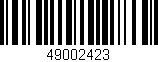Código de barras (EAN, GTIN, SKU, ISBN): '49002423'