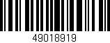 Código de barras (EAN, GTIN, SKU, ISBN): '49018919'
