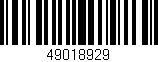 Código de barras (EAN, GTIN, SKU, ISBN): '49018929'