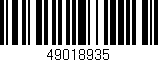 Código de barras (EAN, GTIN, SKU, ISBN): '49018935'