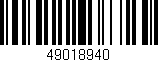 Código de barras (EAN, GTIN, SKU, ISBN): '49018940'