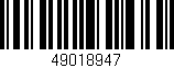 Código de barras (EAN, GTIN, SKU, ISBN): '49018947'