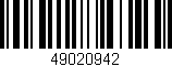 Código de barras (EAN, GTIN, SKU, ISBN): '49020942'