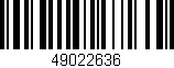 Código de barras (EAN, GTIN, SKU, ISBN): '49022636'