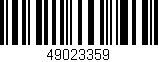Código de barras (EAN, GTIN, SKU, ISBN): '49023359'