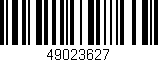 Código de barras (EAN, GTIN, SKU, ISBN): '49023627'