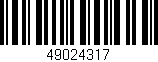 Código de barras (EAN, GTIN, SKU, ISBN): '49024317'