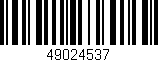Código de barras (EAN, GTIN, SKU, ISBN): '49024537'