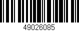 Código de barras (EAN, GTIN, SKU, ISBN): '49026085'