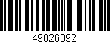Código de barras (EAN, GTIN, SKU, ISBN): '49026092'