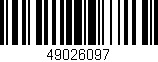 Código de barras (EAN, GTIN, SKU, ISBN): '49026097'