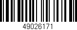 Código de barras (EAN, GTIN, SKU, ISBN): '49026171'