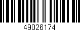 Código de barras (EAN, GTIN, SKU, ISBN): '49026174'