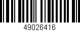 Código de barras (EAN, GTIN, SKU, ISBN): '49026416'