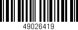 Código de barras (EAN, GTIN, SKU, ISBN): '49026419'