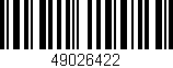 Código de barras (EAN, GTIN, SKU, ISBN): '49026422'