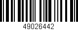 Código de barras (EAN, GTIN, SKU, ISBN): '49026442'