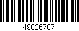 Código de barras (EAN, GTIN, SKU, ISBN): '49026787'