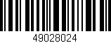 Código de barras (EAN, GTIN, SKU, ISBN): '49028024'