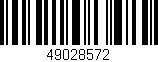 Código de barras (EAN, GTIN, SKU, ISBN): '49028572'