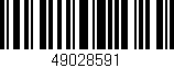 Código de barras (EAN, GTIN, SKU, ISBN): '49028591'