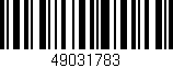 Código de barras (EAN, GTIN, SKU, ISBN): '49031783'