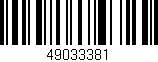 Código de barras (EAN, GTIN, SKU, ISBN): '49033381'