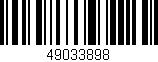 Código de barras (EAN, GTIN, SKU, ISBN): '49033898'