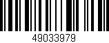 Código de barras (EAN, GTIN, SKU, ISBN): '49033979'